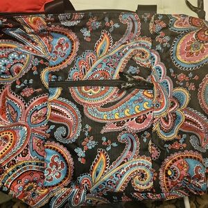 Vera Bradley Black Paisley Tote Bag